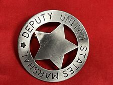 Old West Replica Round U.S. Marshal's Badge Based On An Original Same Day Ship picture