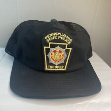 Vintage Police Patch Hat Mesh Snap Back Cap Pennsylvania State Police Made In US picture