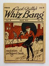 CAPTAIN BILLY'S WHIZ BANG COMIC MAGAZINE APRIL 1921 NO. 19 PEDIGREED BUNK picture