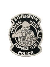 Subdued Sovereign Cherokee Nation Tejas Police Response Team - SWAT Patch picture