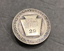 OBSOLETE 1930s Pennsylvania PA Department of Agriculture D.A. Officer Badge #29 picture