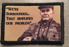 WWII Marines Chesty Puller Morale Patch Tactical Military USA Hook Badge  picture