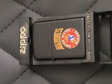 USMC Marines Pocket Lighter, Black Enamel 1995 picture