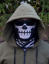 Milspec Monkey MSM SKULL FACE Mask Multi Wrap Head Gear - URBAN SWAT BLACK picture