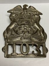 Vintage Obsolete Pennsylvania Municipal Police Hat Badge - #103 picture