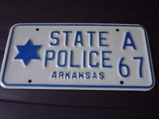 OBSOLETTE ARKANSAS STATE POLICE LICENSE PLATE picture