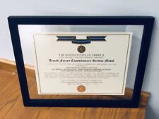 ARMED FORCES EXPEDITIONARY MEDAL / VETERAN COMMEMORATIVE CERTIFICATE picture