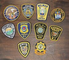 Lot of 10 NJ Police Dept Embroidered Patches - Collectible picture