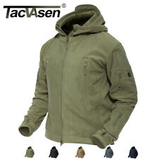 TACVASEN Mens Tactical Recon Zip Fleece Jacket soft Hoodie Security Police Coats picture