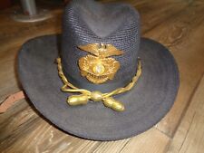 Department Of Energy Security Hat + badge Hanford Patrol  Super rare picture