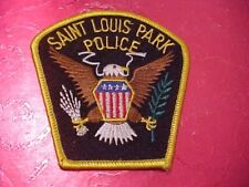 ST. LOUIS PARK MINNESOTA POLICE PATCH SHOULDER SIZE UNUSED 3 1/4 X 3 NOT A BADGE picture