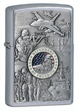 Zippo Windproof Joined Armed Forces Military Lighter, 24457, New In Box picture