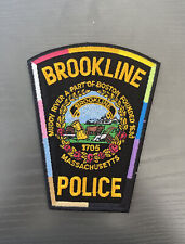 Brookline Massachusetts Police Pride Rainbow Patch￼ picture