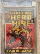Hero for Hire 1 CGC 8.0 OW-W Pgs 1st Appearance Luke Cage Power Man Diamondback picture