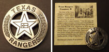 Texas Ranger Badge, Company B, Old West, Western, silver  picture