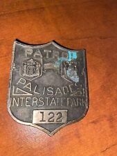 New York - New Jersey Brass Police Badge VINTAGE OBSOLETE  picture