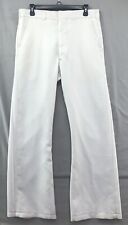 Vintage US Navy Straight Leg White Uniform Pants Size 33L Mens picture