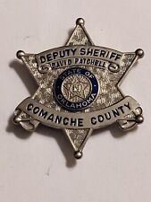 Obsolete Oklahoma Comanche County Deputy Sheriff Clip-on  Badge picture