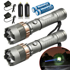 Police Tactical 990000LM T6 5 Modes Zoomable Rechargeable LED Flashlight Torch picture