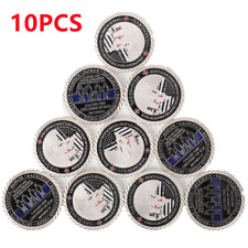 10PCS Thin Blue Line Lives Matter Police Officer Law Enforcement Challenge Coin picture