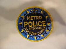 LAW ENFORCEMENT PATCH POLICE METRO NASHVILLE DAVIDSON COUNTY 4 INCHES ROUND picture