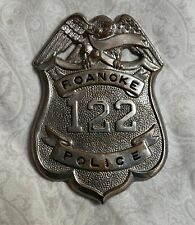 Antique ROANOKE Police Badge 122 SH REESE WARREN NY *OLD AND OBSOLETE* picture