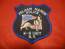 PELHAM MANOR NEW YORK K9 POLICE PATCH picture