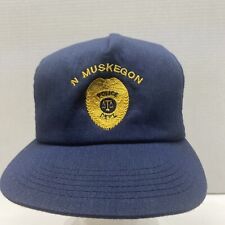 Vintage N Muskegon Police Hat/Cap Galls Snapback Roger Shield picture