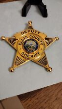 Obsolete Ellis County Kansas Deputy Sheriff Badge Blackinton  picture