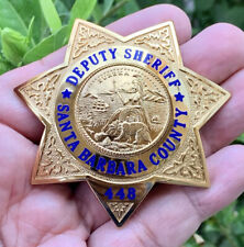 Obsolete Deputy Sheriff Santa Barbara County California Badge CA Police picture