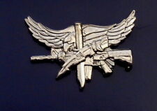 SWAT Operator Insignia Eagle Center Mass POLISHED SILVER Hero's Pride 3915DB picture