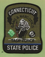  CONNECTICUT STATE POLICE GANG & NARCOTICS TASK FORCE SHOULDER  PATCH picture