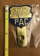CT  PAC Police License Plate Emblem (Gold) picture