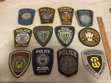 Law Enforcement College  Department patches All different 12 piece set. picture
