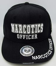 NARCOTICS OFFICER Cap Hat Law Drug Enforcement 3DEmbroidered Black Caps Hats New picture