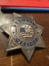 VINTAGE OBSOLETE SECURITY OFFICER GUARD BADGE picture