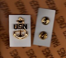 USN NAVY CPO Chief Petty Officer E-7 rate rank 1.25 inch badge c/b picture