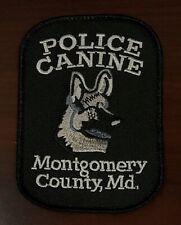 MONTGOMERY COUNTY POLICE K9 PATCH CANINE MARYLAND MD SWAT SERT ERT BOMB SHERIFF  picture