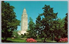 Baton Rouge Louisiana State Capitol Building & Tower Chrome UNP Postcard picture