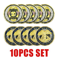 10 x St Michael Police Officer Badge Law Enforcement Protect US Challenge Coin picture