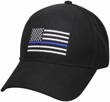 Thin Blue Line Tactical Cap US Flag TBL Support the Police Ball Hat Adjustable picture