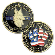 Law Enforcement Canine Challenge Coin K9 Guardian of the Night Medallion Coin picture