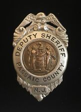 Antique Old Passaic County New Jersey Deputy Sheriff Badge NJ picture