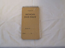 Vintage Official Police Notebook Michigan State Police picture