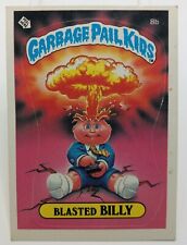 1985 Garbage Pail Kids sticker series 1 BLASTED BILLY 8b CHECKLIST HP picture