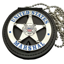 Halloween Gift Special Agent Badge Cosplay Detective Prop 1:1+Leather Clip+Chain picture