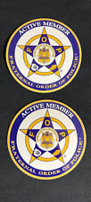 (2) 3'' FRATERNAL ORDER OF POLICE FOP OUTSIDE WINDOW DECAL STICKERS picture