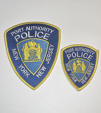 NYPD New York New Jersey Port Authority Police Patch Set - shoulder & hat picture