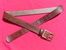 Forked Tongue Buckle & Belt. Brown, Size 40