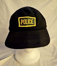 Vintage Police Patch Snapback Hat Cap 1980s Law Enforcement picture